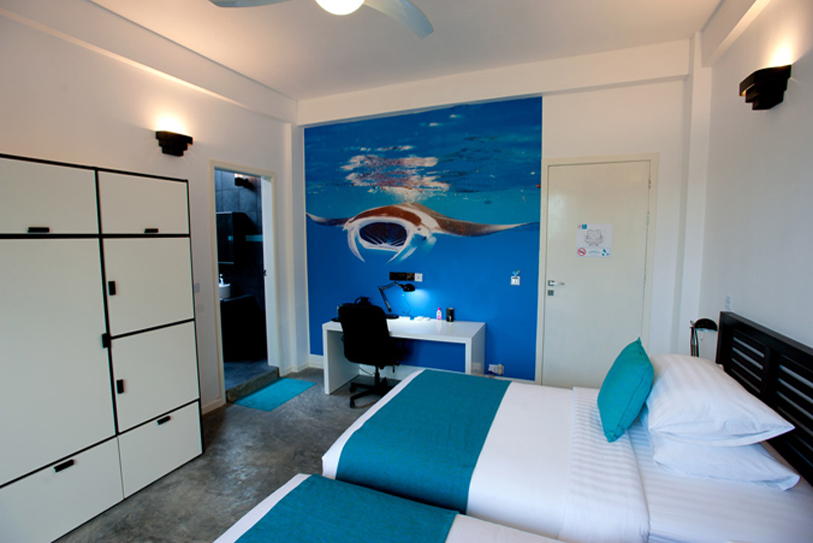 Boutique Beach Maldives Double Deluxe Bedroom Twin Beds