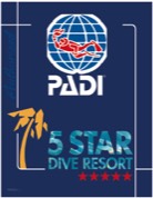 5 star PADI Dive Resort Logo